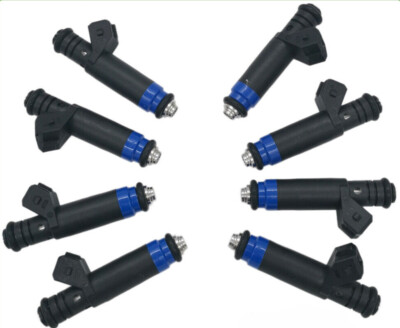 Set of 8 High Impedance Fuel Injectors 80LB 850cc for Siemens DEKA 4 EV1 109991.