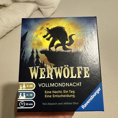 Ravensburger Kartenspiel WERWOLFE Vollmond Nacht Fantasy Werwolf Deutsch NEU