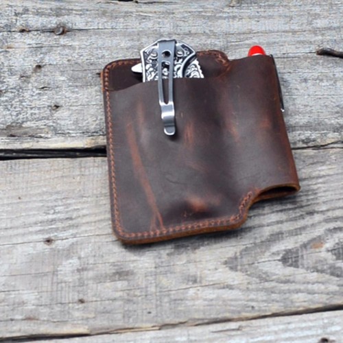 Genuine Leather Multitool Belt Sheath Organizer, Leatherman EDC Belt Pouch fo... - Picture 2 of 4
