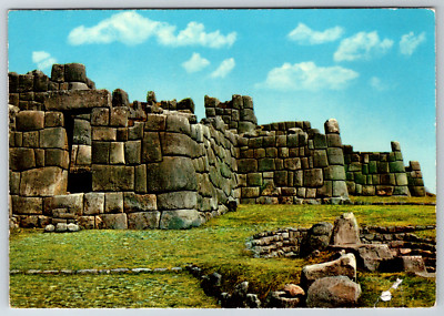 Postcard Ruins of Sacsahuaman Cuzco Peru Vintage 1973 Clinton Iowa