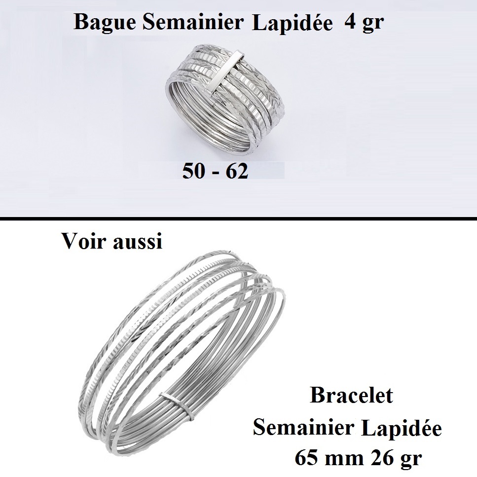 Bague Rhodiée En Argent 925 Sertie De Diamants - Taille 52, Pavé Multicolore Black & White