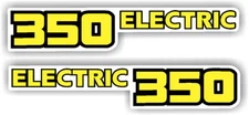 Electric Start Decals fits Yamaha Warrior 350 87-04 Blue Yellow Stickers Yellow