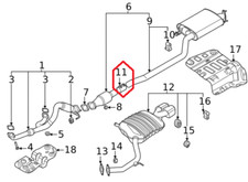 HYUNDAI PALISADE LX2 /RHD CLAMP-EXHAUST PIPE 2020-2022 GENUINE HYUNDAI