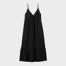 BRAND NEW Women's Sleeveless Tiered Dress - Prologue Black, Sz Small