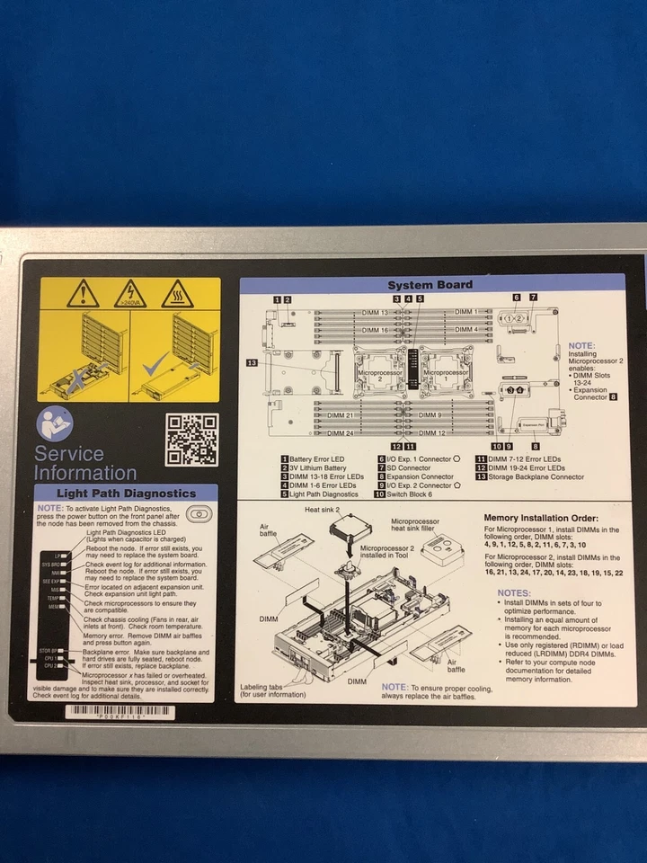 IBM LENOVO 9532 AC1 Flex System X240 M5, 00MW807 No RAM CPU Drives - Image 3 of 4