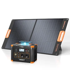 GRECELL 500W Portable Power Station Generator 519Wh Outdoor Solar Backup Battery