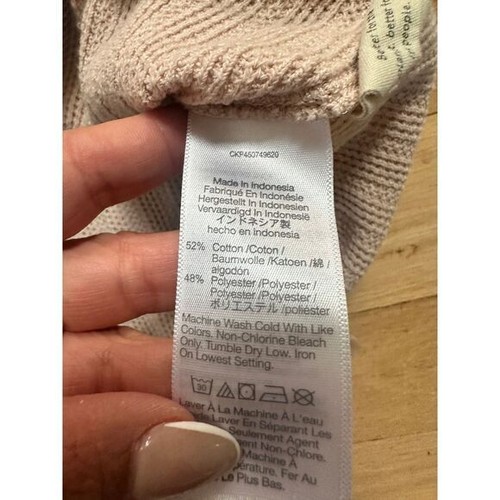 Madewell Pointelle Tunika Oberteil mit Bindeband 2X Farbe Avalon Pink - Bild 6 von 7