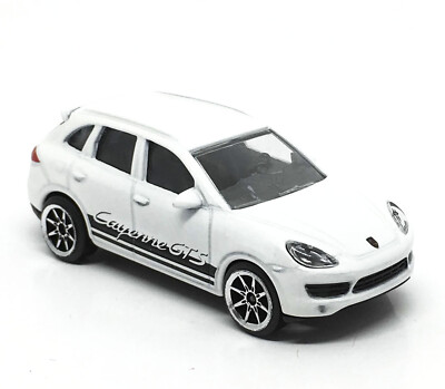 Majorette Porsche Cayenne White - Side Stripes - 1:64 (3 inches