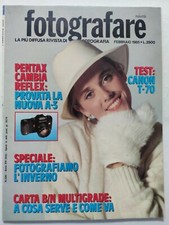 FOTOGRAFARE FEBBRAIO 2-1985 FOTO INVERNO - COPERTINA DI VIVIDE MANTERO RIVISTA