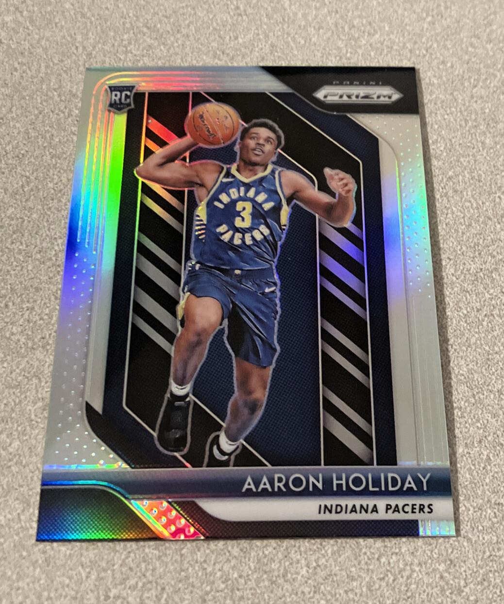 2018-19 Panini Prizm RC Silver Prizm #114 Aaron Holiday Pacers