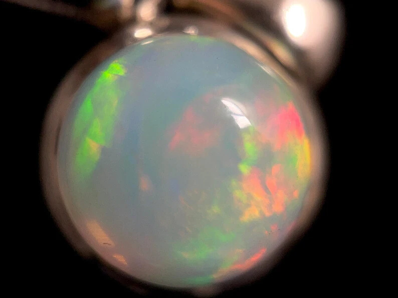 Handmade 925 Sterling Silver Opal Gemstone Pendant