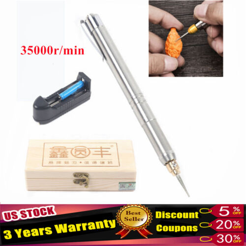 Electric 35000RPM Engraving Machine Metal Glass Wood Engraver Hand Tool Pen NEW