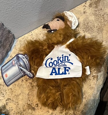 ALF Vintage Plush Chef Hand Puppet Burger King 1988 11'' COOKIN' WITH ALF w/ Tags