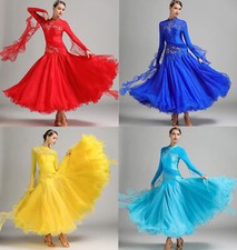 NEW Ballroom Competition Dance Dress Modern Waltz Tango Standard Dress 7003
