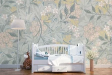 3D Floral Seamless Wallpaper Wall Mural Removable Self-adhesive Sticker 205