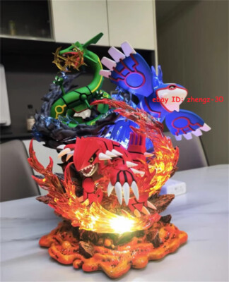 Trio master Groudon Model Kyogre Figure Rayquaza GK Statue