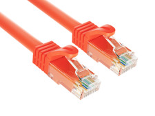 15ft Cat6a UTP 10G Ethernet Network Patch Cable Snagless 24AWG Bare Copper, O...