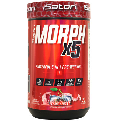 MORPH X5 Intense Pre Workout- Fully Loaded for Performance- Cherry Frost 20 Ser