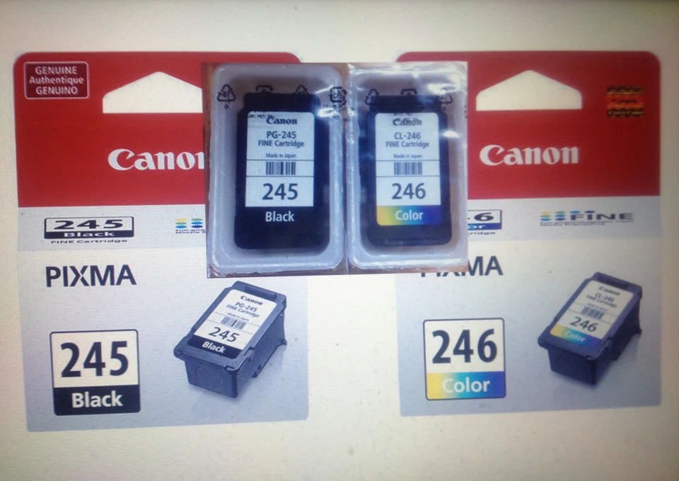 Genuine Canon 245 246 Black/Color Ink Cartridges for MX490 492 TR4520 Printer - Image 2 of 4