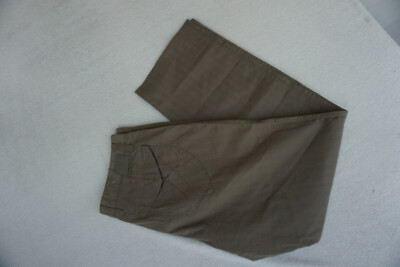 ALBERTO Cloud Jeans Modern Fit Fancy Stripe Chino Trousers W35 L30 Thin Khaki NEW.