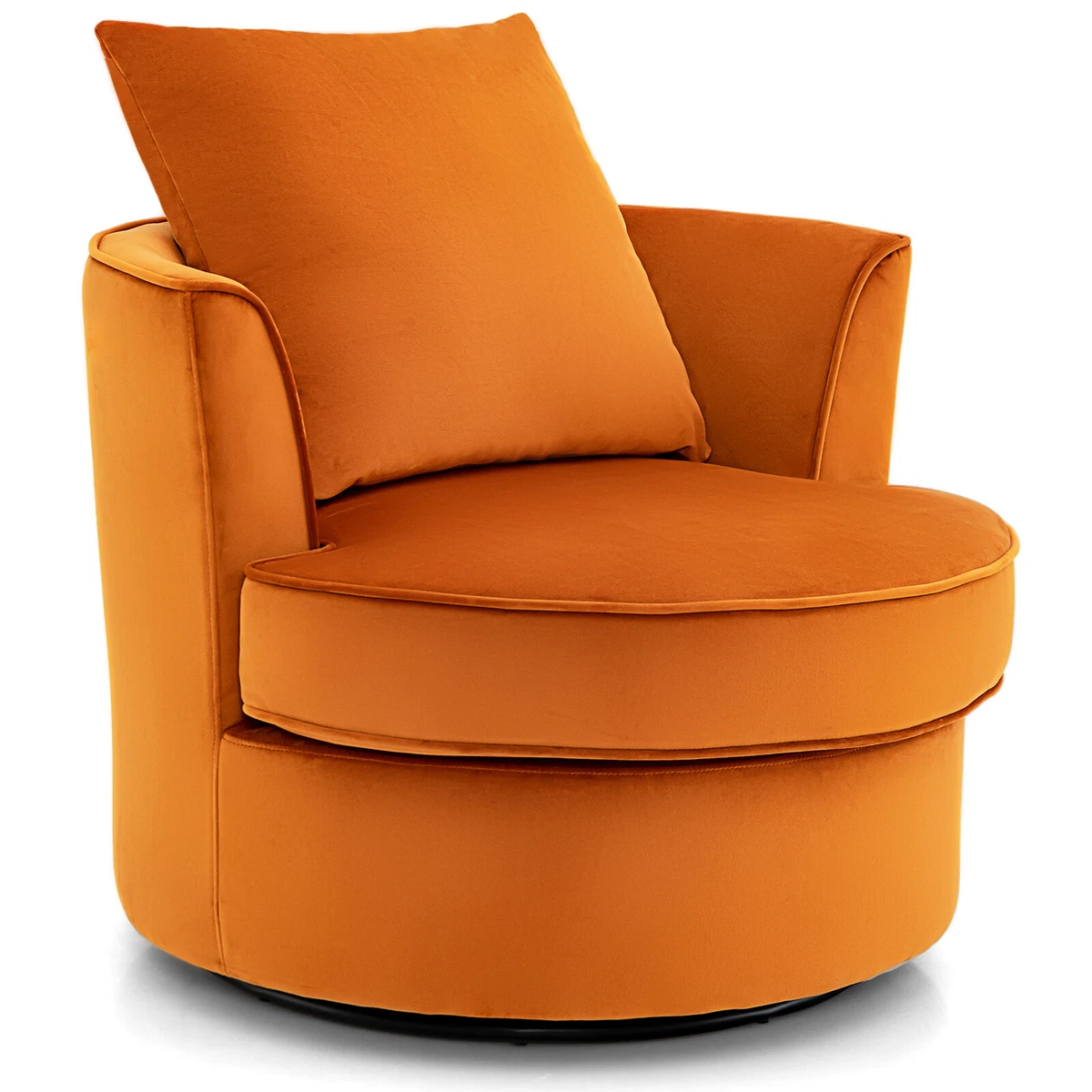 Modern 360 Swivel Barrel Chair Accent Round Club Chair No