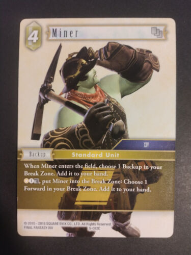 Final Fantasy TCG Miner 5-082C Opus V 5 Common NM FFTCG - Picture 1 of 2