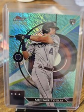 2023 Topps Finest - Aqua Shimmer Refractor #8 Michael Toglia /175 (RC)