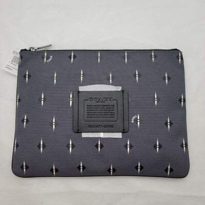 V NWT Coach Large Multifunctional Pouch With Ikat Geo Print - 29190