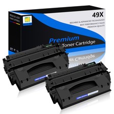 2 PK High Yield Toner Black for HP 49X LaserJet 1320N 1320NW 3390 3392 Printers