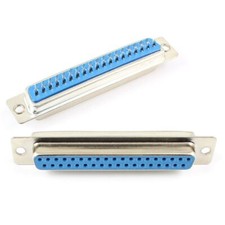 2Pcs D-SUB 37 Pin Female Standard Solder Straight Connector Adapter 2 Row DB37F