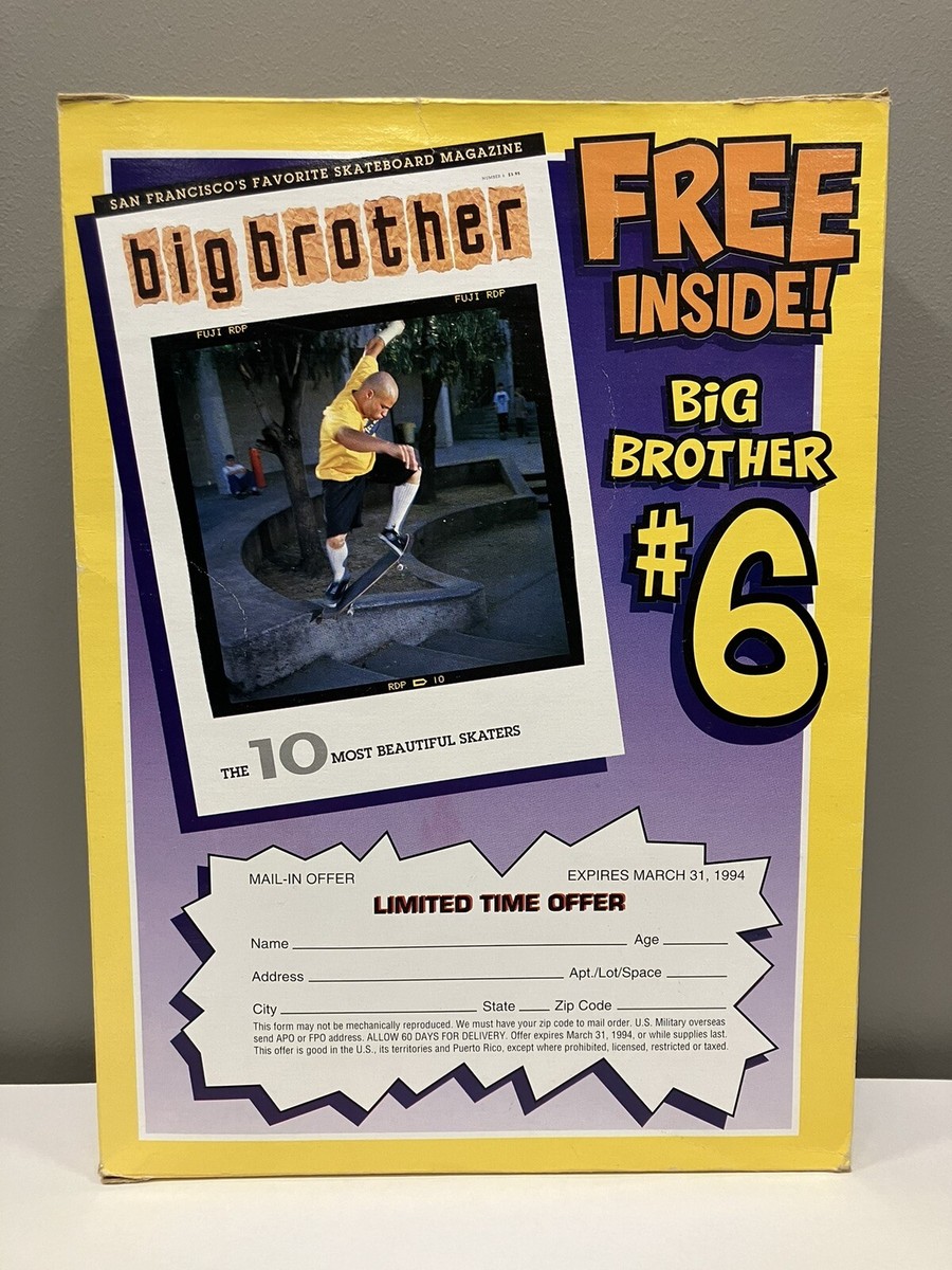 Big Brother Skateboard Magazine No. 6 Cereal Box 1993 | eBay