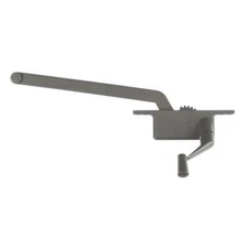 Steel Right Single-Arm Casement Operator w/Crank For Jalousie Bronze