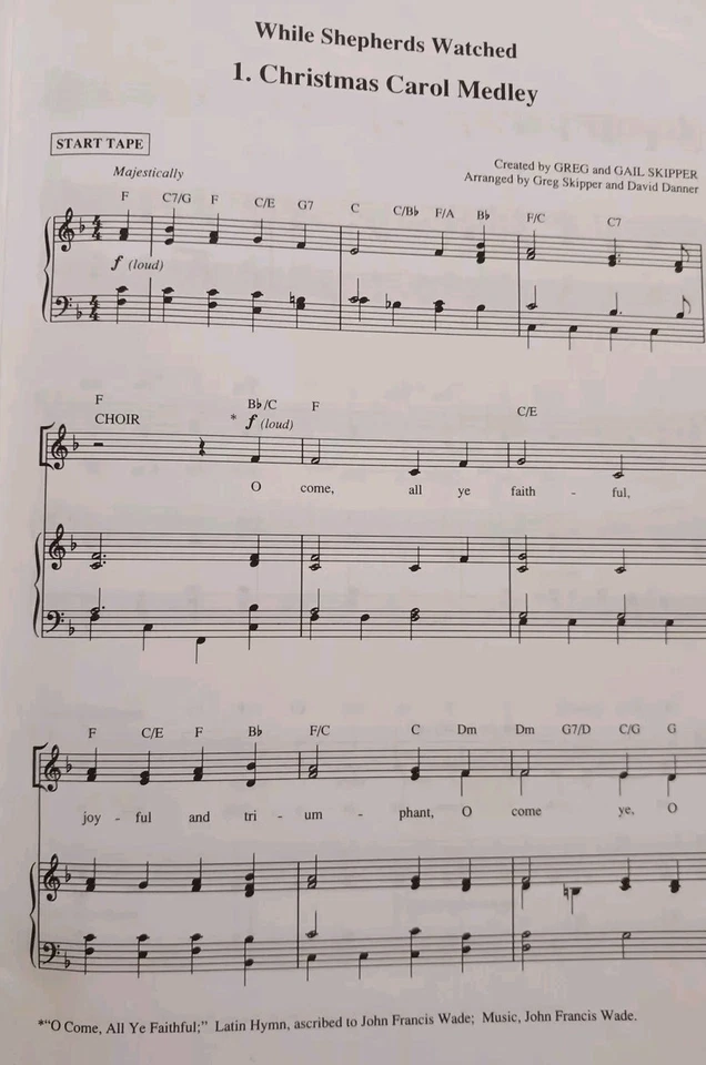 Christmas Choir Musical Contata "While Shepherds Watched" 8 Books '91  Narration - Image 4 of 4