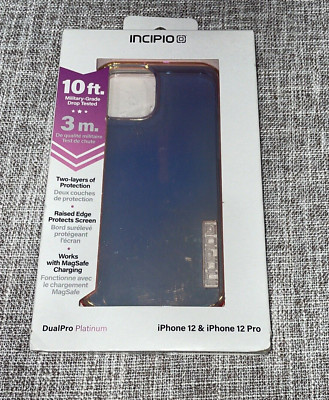 Incipio iPhone 12 & 12 Pro CASE SHIFTING PURPLE/PEACH Dualpro Platinum 10ft