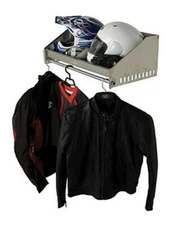 Rider Cargo Aluminum Helmet Storage Rack Shelf Hanger Race Trailer Garage Moto