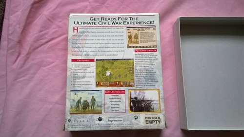 ROBERT E. LEE AMERICAN CIVIL WAR GENERAL -1996 PC GAME - ORIGINAL RARE BIG BOX - Picture 4 of 10