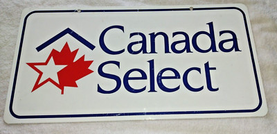 Canada Select Metal Double Sided Sign 24'' X 12''