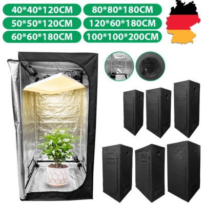LONENESSL Growbox Gewächshaus Kanalloch Box Growzelt Pflanzenzelt Tent Anbauzelt Zuchtzelt