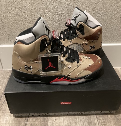 air jordan 5 supreme camo