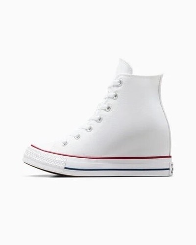 Women Converse Chuck Taylor All Star Wedge Platform Shoes Size 7 White A11908C - Picture 9 of 21