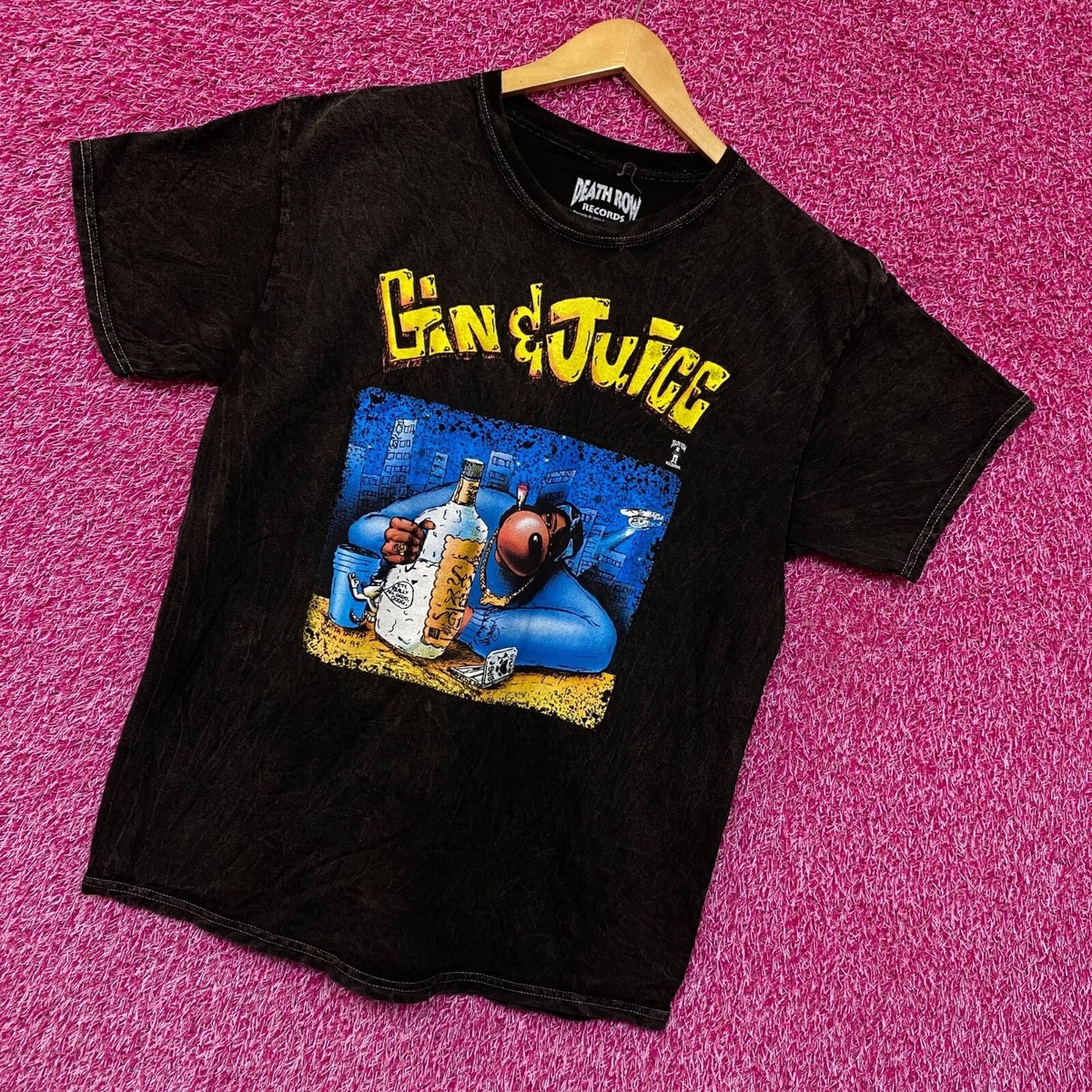 Death Row Records Snoop Doggy Dogg Gin & Juice Rap Tee M/L | eBay