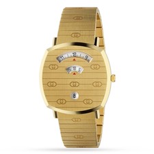 Gucci Grip Quartz Gold Unisex Watch 
