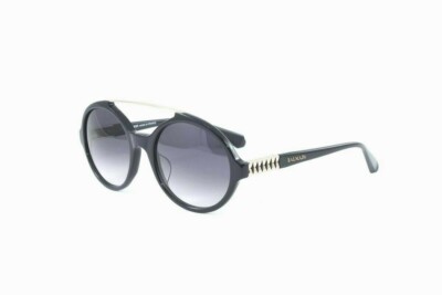 New! Balmain Women's Round/Bar Sunglasses BL2048A C02 Navy Size 54mm
