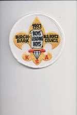 1993 W. D. Boyce Council Birch Mark Boys Leading Boys patch