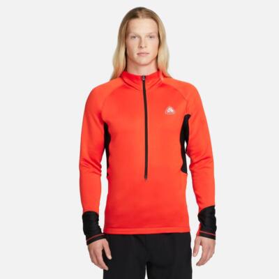 NEW $165 NIKE ACG POLARTEC OREGON SERIES PULLOVER TOP RED DV9220-633 MEDIUM