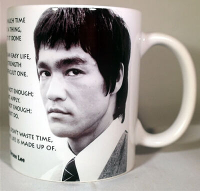BRUCE LEE - Kaffeetasse / TASSE - Motivierende Zitate - Philosophie betrete den Drachen