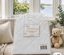 Utility by Tadpoles Moses Basket Fitted Cover 30  x 12  White