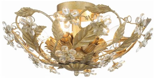 Crystorama Paris Market 16" Wide Gold Leaf 6-Light Ceiling Light - Picture 3 of 10