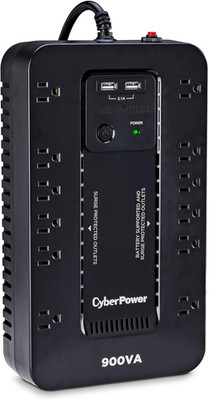 Cyberpower ST900U Standby UPS Battery Backup and Surge Protector, 900VA/500W, 12