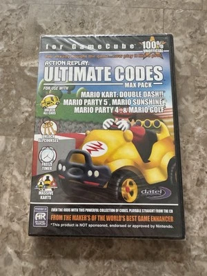 SEALED ACTION REPLAY ULTIMATE CODES MARIO KART PARTY 4-5 SUNSHINE GOLF GameCube - Bild 1 von 4